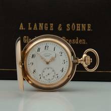 Thumbnail von A. Lange & Söhne Ungetragene 58mm/159g Anker Chronometer Original Box zertifikat 18k Gold 1901