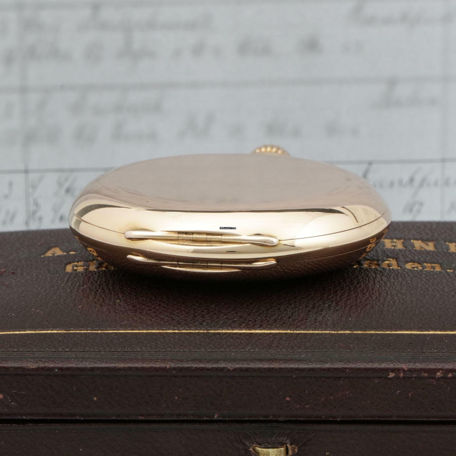 Thumbnail von A. Lange & Söhne Ungetragene 58mm/159g Anker Chronometer Original Box zertifikat 18k Gold 1901
