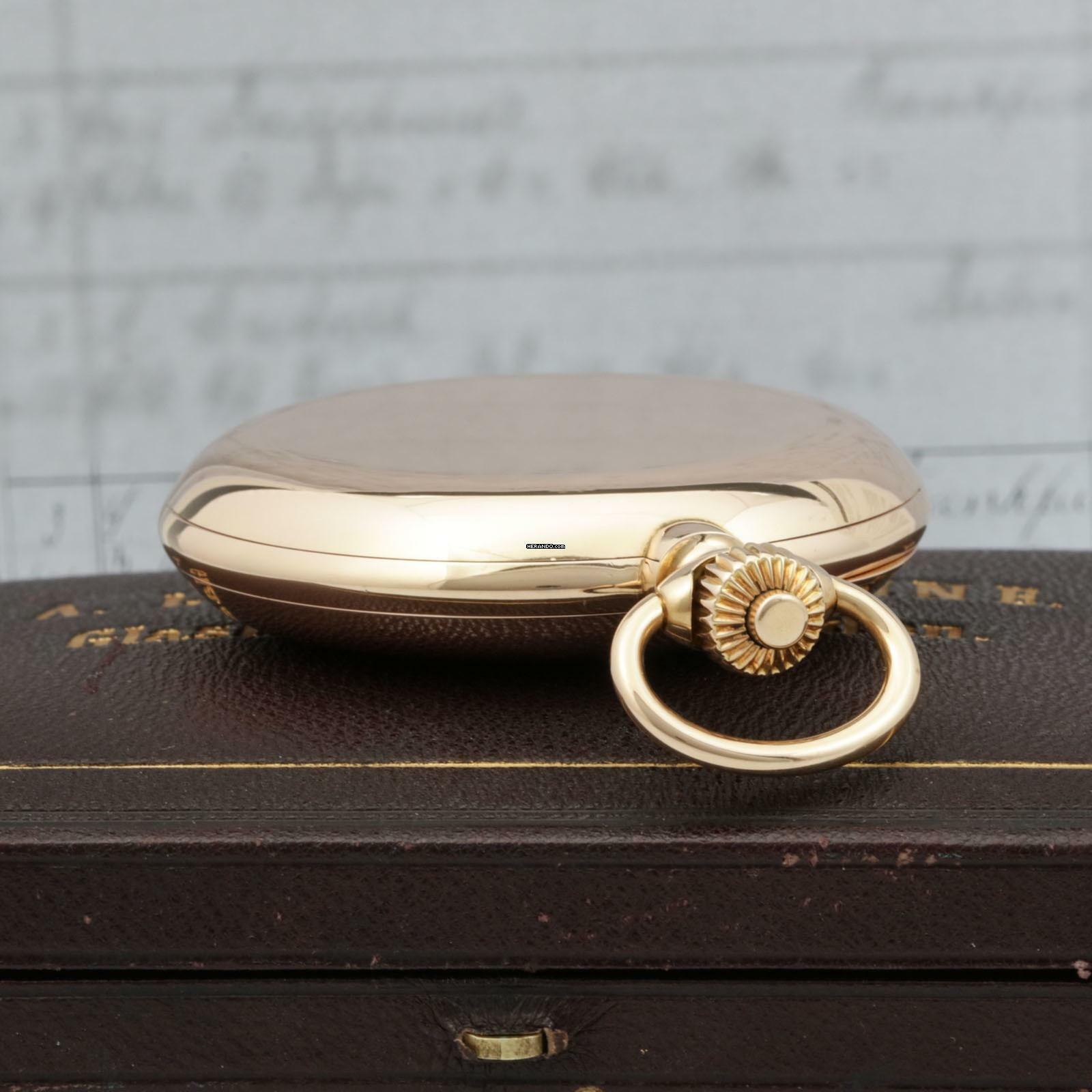 Thumbnail von A. Lange & Söhne Ungetragene 58mm/159g Anker Chronometer Original Box zertifikat 18k Gold 1901