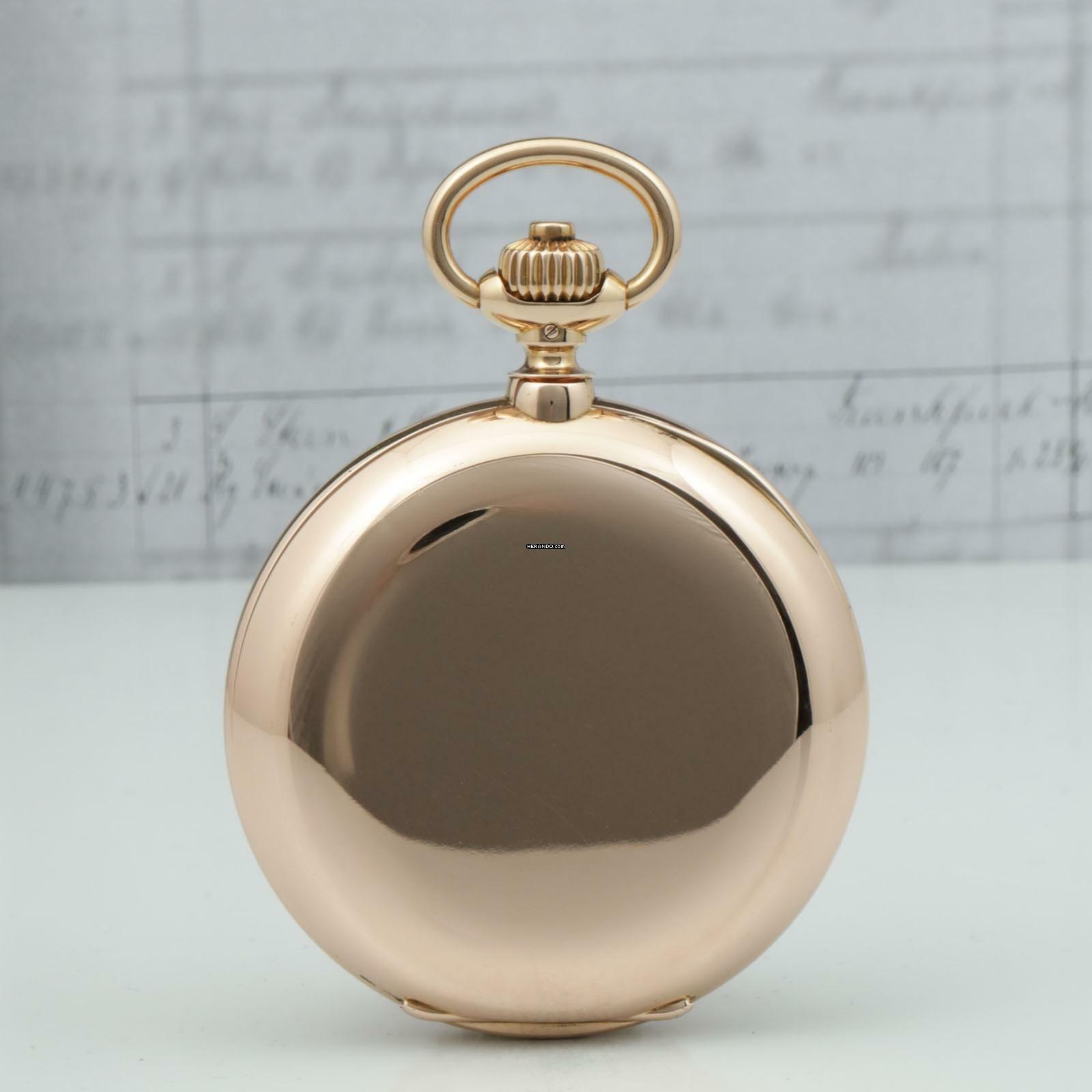 Thumbnail von A. Lange & Söhne Ungetragene 58mm/159g Anker Chronometer Original Box zertifikat 18k Gold 1901