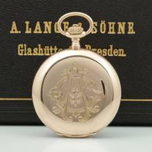 Thumbnail von A. Lange & Söhne 18k Gold Guilliaume-Unruhe Kal.45 Taschenuhr Original Box Museums Zertifikat 1910. </h1>