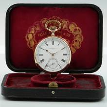 Thumbnail von Patek Philippe Gondolo Mint 56mm Chronometro Gondolo 18k Gold mit Original-Box um 1914. Full Set Box und Papiere