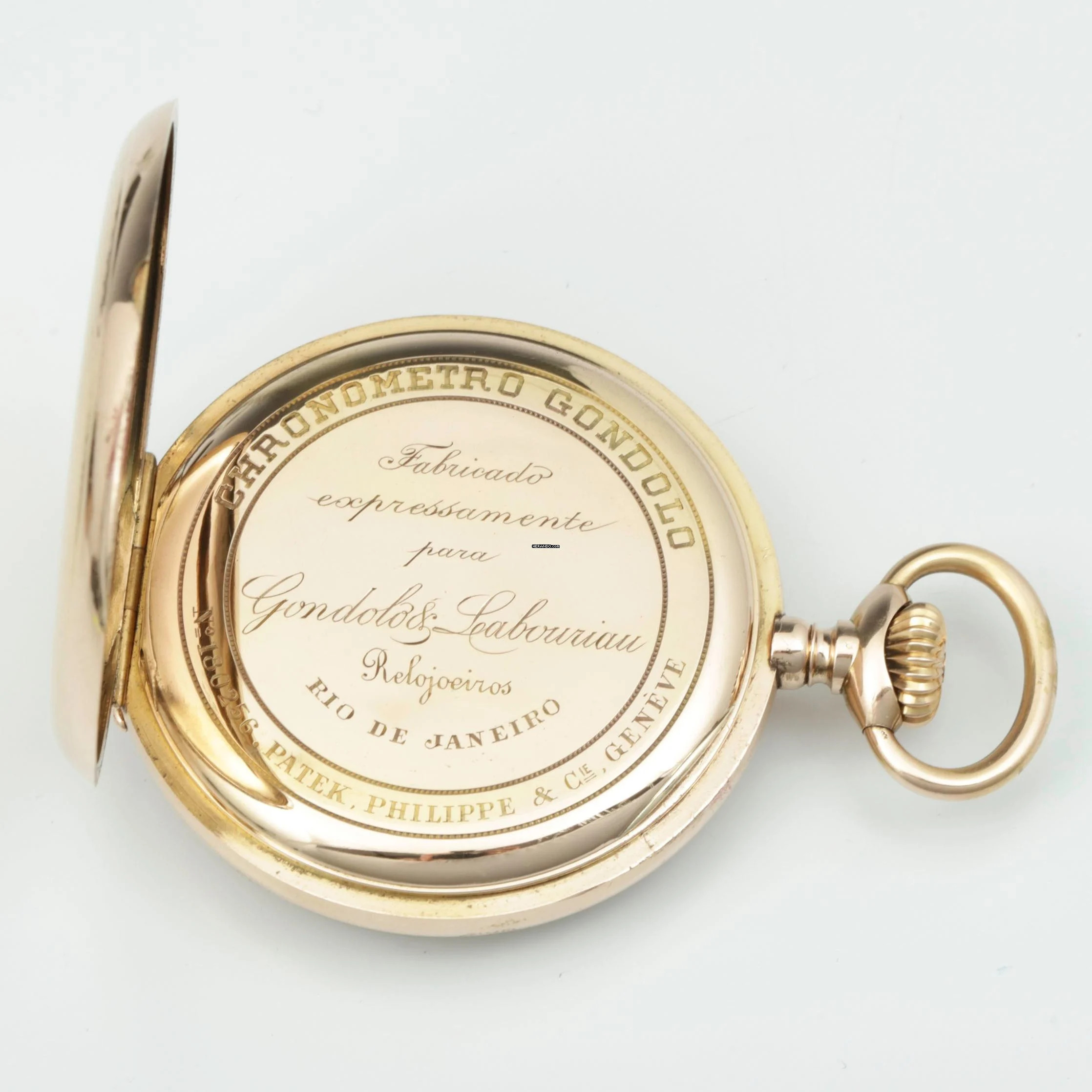 Thumbnail von Patek Philippe Gondolo Mint 56mm Chronometro Gondolo 18k Gold mit Original-Box um 1914. Full Set Box und Papiere