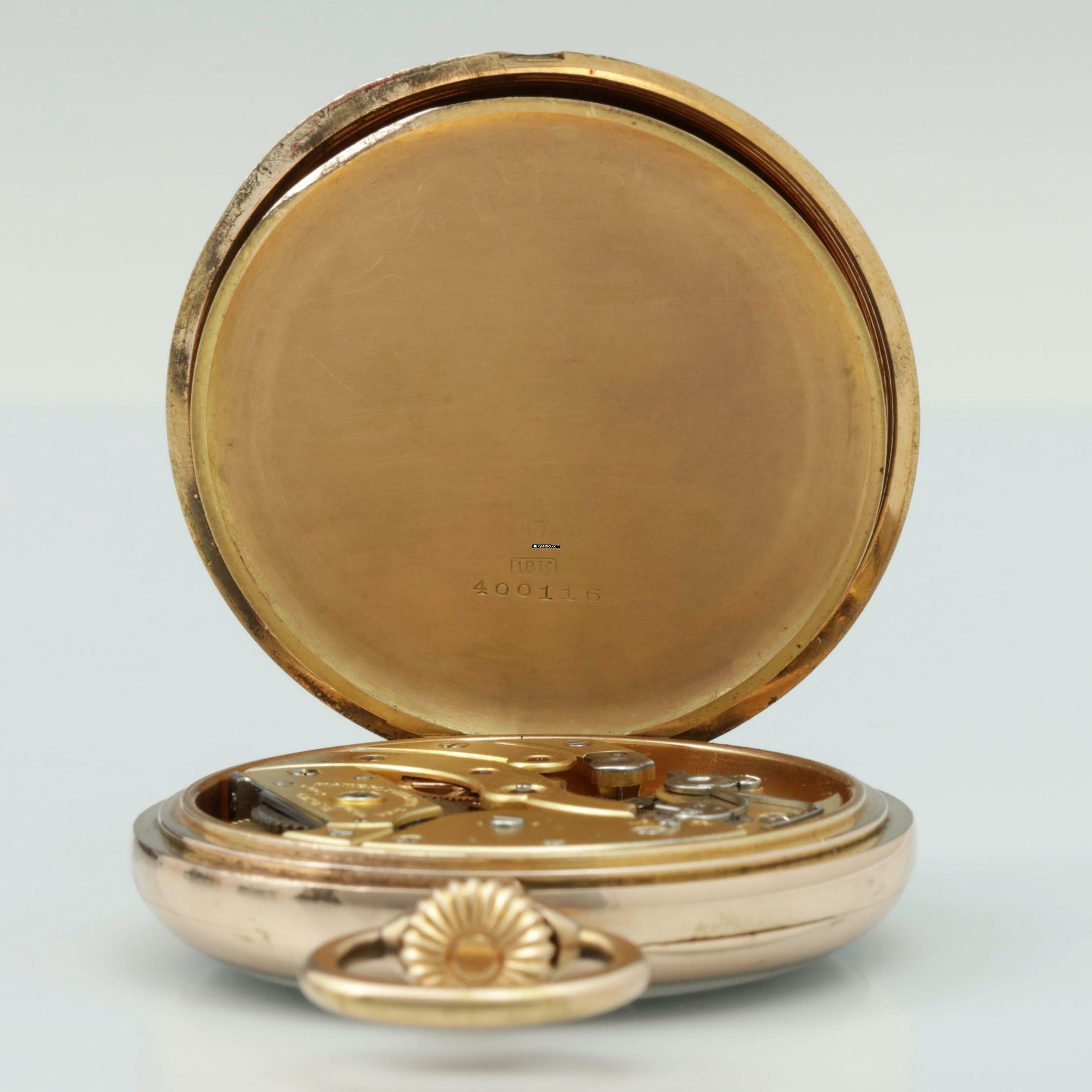 Thumbnail von Patek Philippe Gondolo Mint 56mm Chronometro Gondolo 18k Gold mit Original-Box um 1914. Full Set Box und Papiere