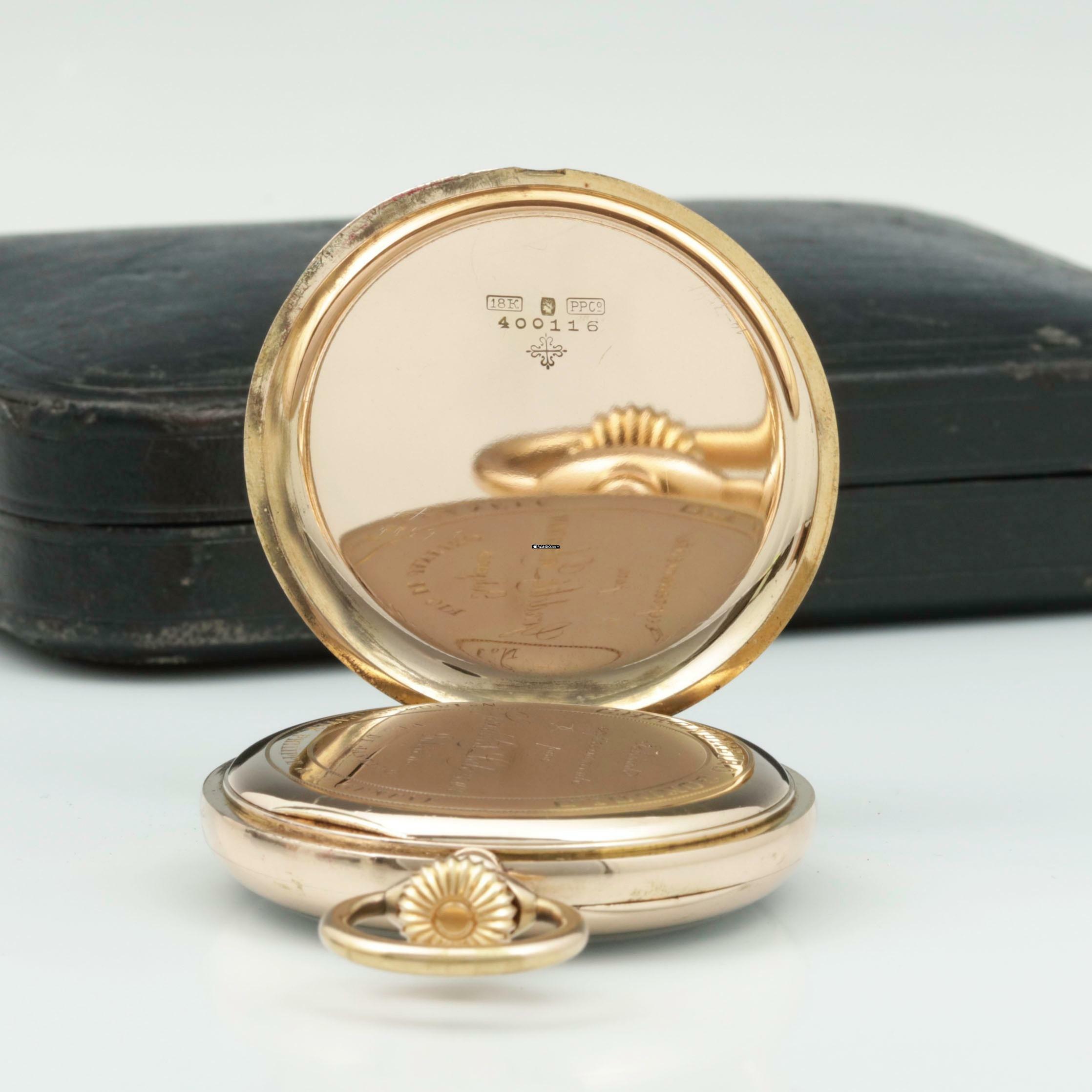 Thumbnail von Patek Philippe Gondolo Mint 56mm Chronometro Gondolo 18k Gold mit Original-Box um 1914. Full Set Box und Papiere