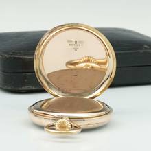 Thumbnail von Patek Philippe Gondolo Mint 56mm Chronometro Gondolo 18k Gold mit Original-Box um 1914. Full Set Box und Papiere