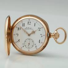 Thumbnail von Richard Glaeser Glashütter Rarität 1A 18k Gold Taschenuhr Reseller Eduard Fleischer Glashütte & Dresden
