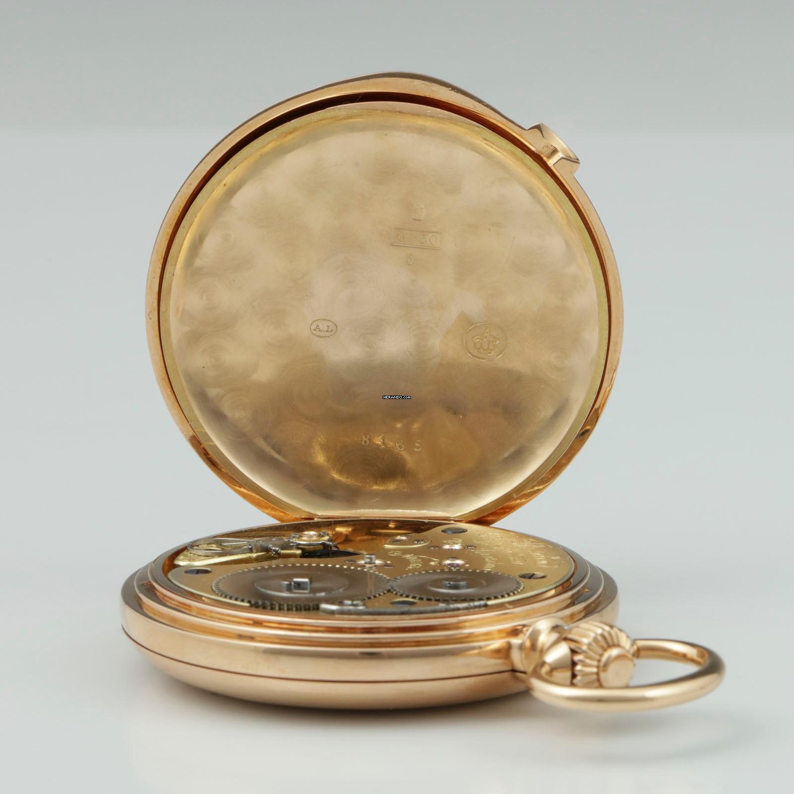 Thumbnail von Richard Glaeser Glashütter Rarität 1A 18k Gold Taschenuhr Reseller Eduard Fleischer Glashütte & Dresden