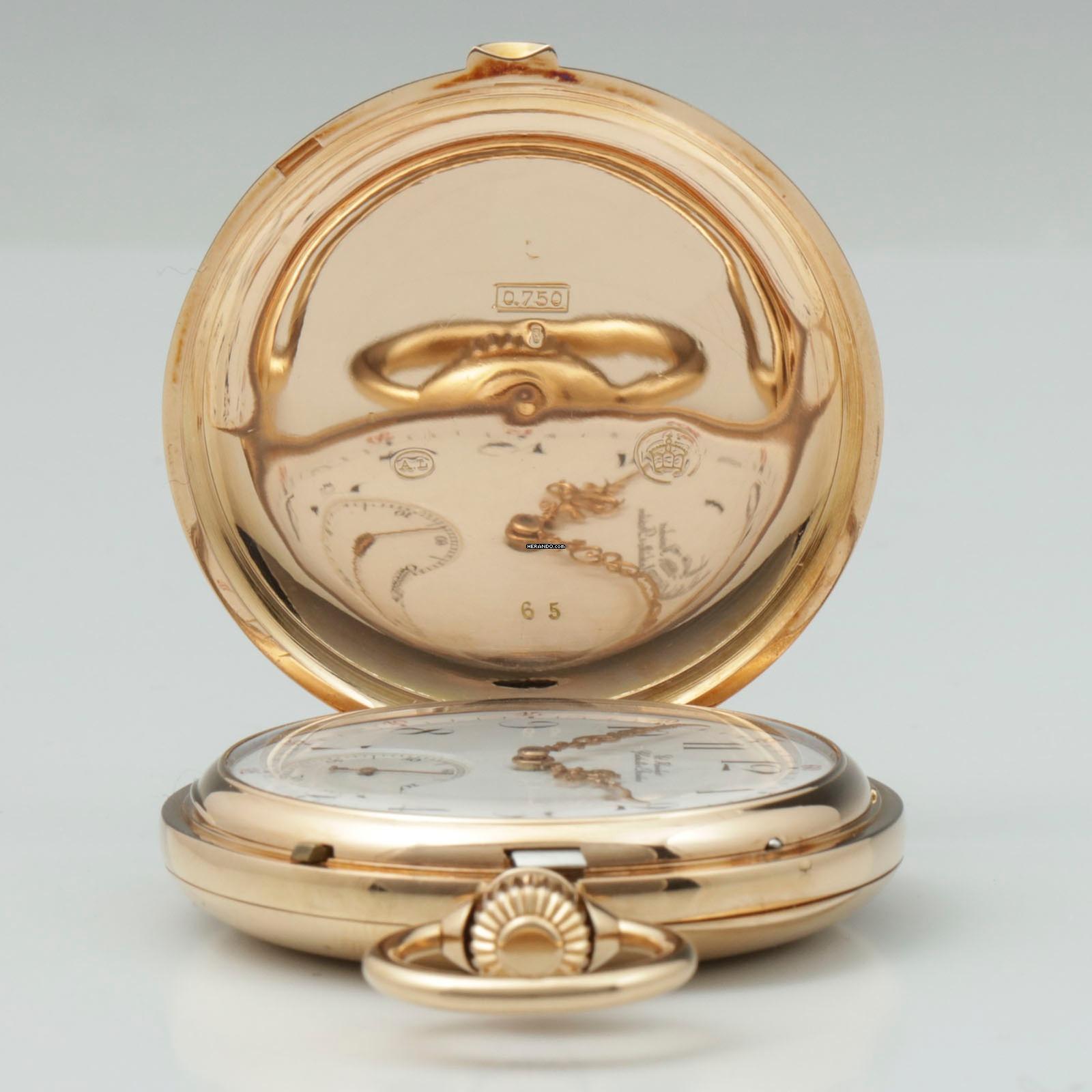Thumbnail von Richard Glaeser Glashütter Rarität 1A 18k Gold Taschenuhr Reseller Eduard Fleischer Glashütte & Dresden