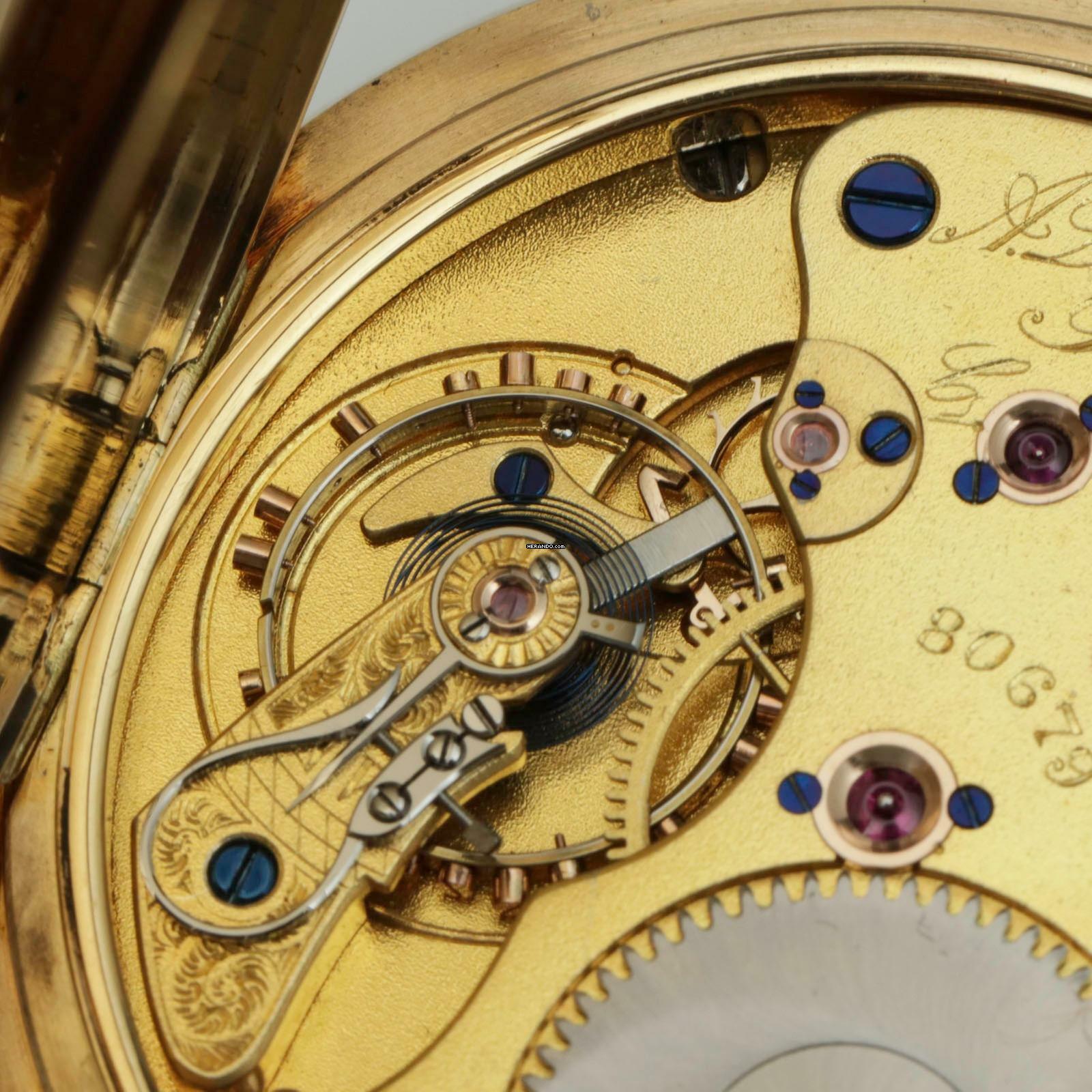 Thumbnail von A. Lange & Söhne neuwertige Qualität 1A Tresoruhr 18k Gold mit Original Etui und Papiere 1917 </h1>