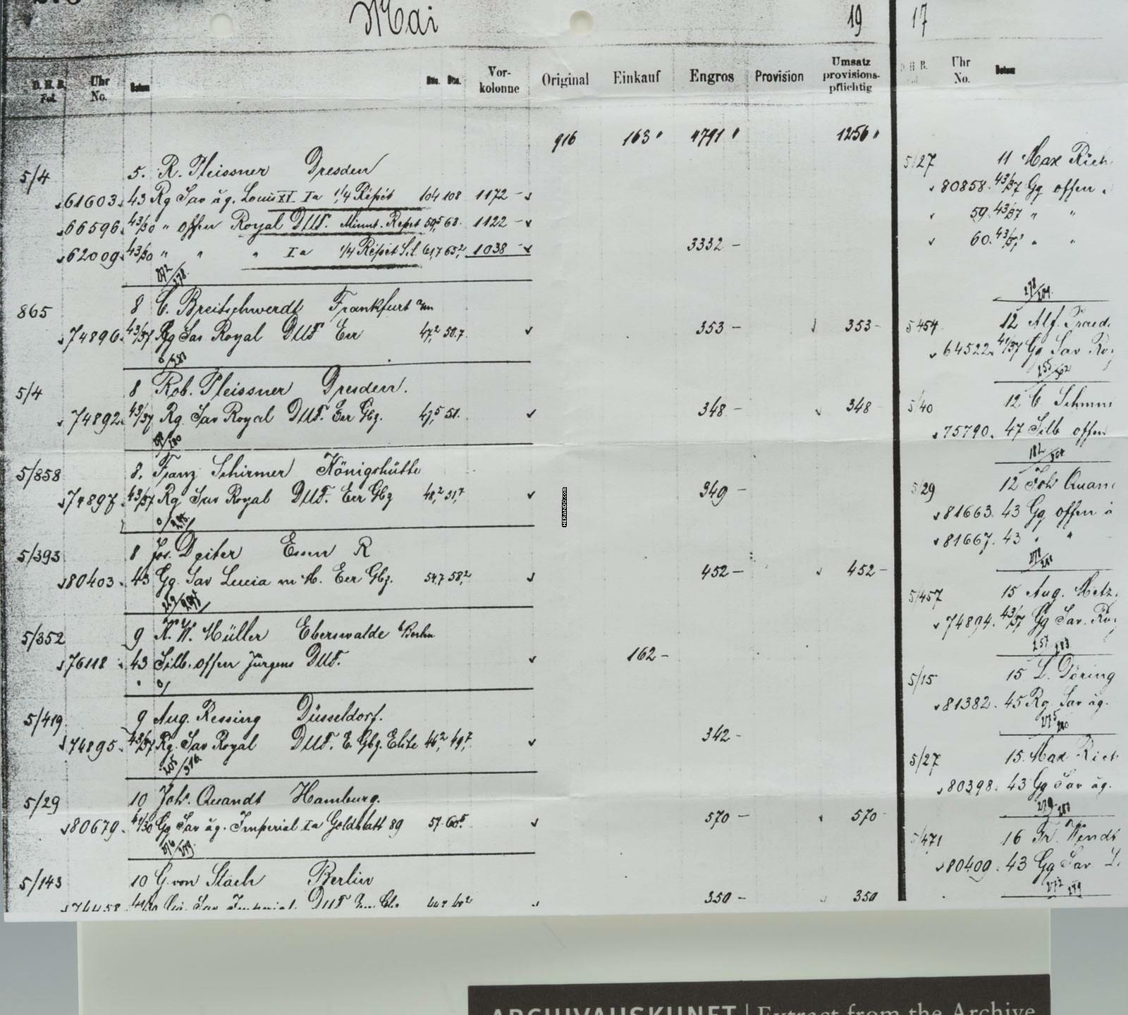 Thumbnail von A. Lange & Söhne neuwertige Qualität 1A Tresoruhr 18k Gold mit Original Etui und Papiere 1917 </h1>