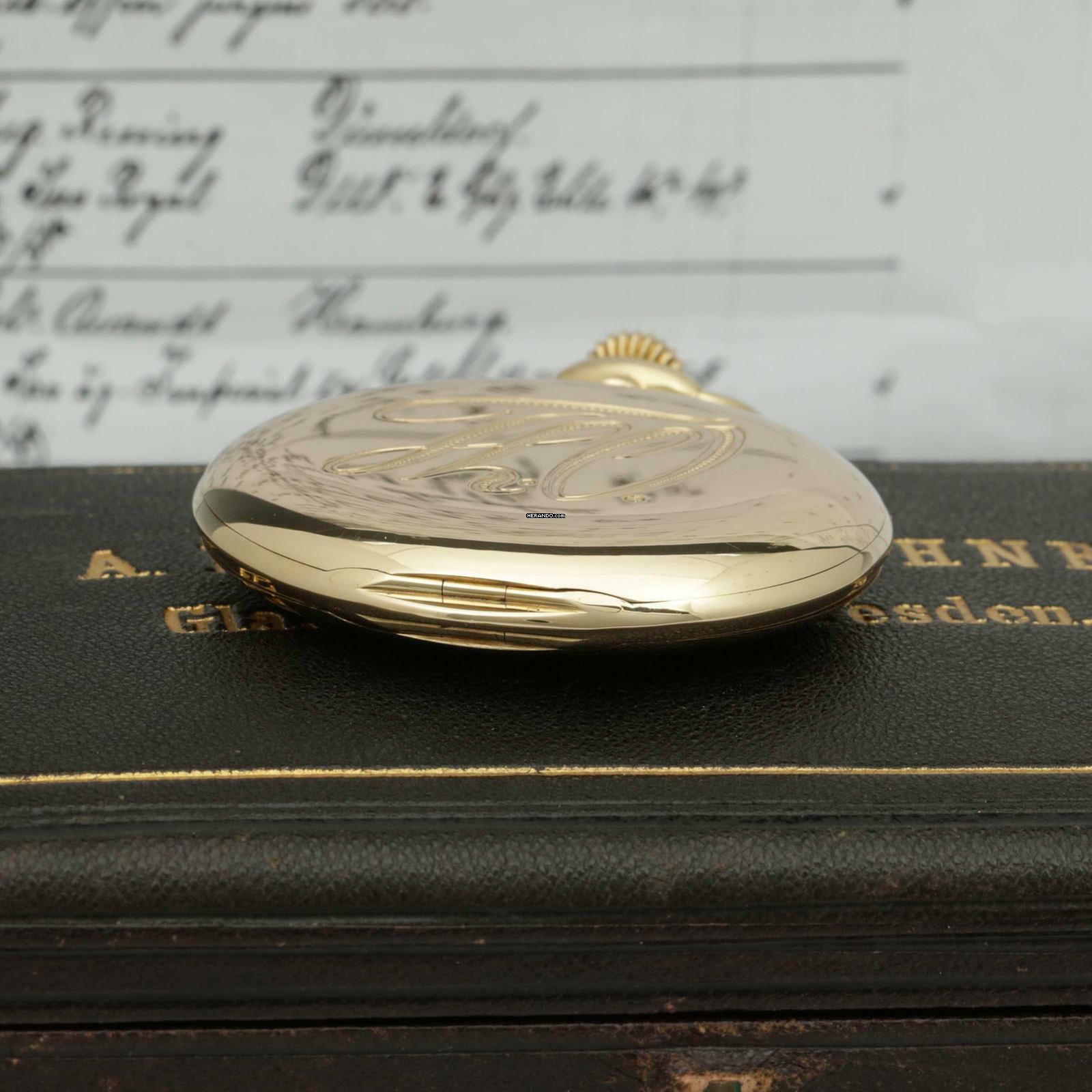 Thumbnail von A. Lange & Söhne neuwertige Qualität 1A Tresoruhr 18k Gold mit Original Etui und Papiere 1917 </h1>