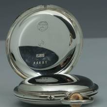 Thumbnail von A. Lange & Söhne neuwertige Silber Taschenuhr 1A Original Etui Gangschein der Sternwarte 1893 </h1>