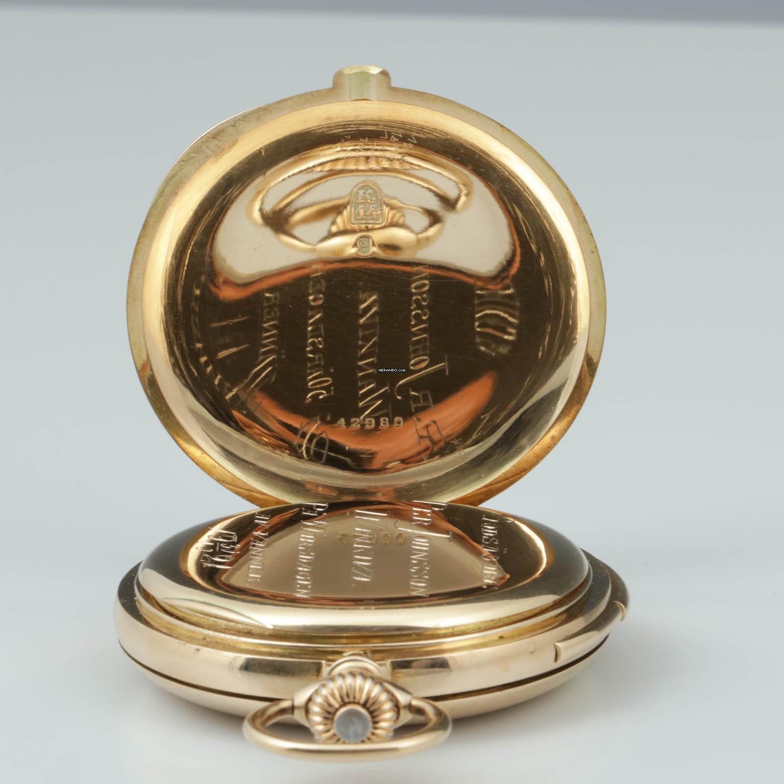 Thumbnail von unbekannt Anker-Chronometer 14k Gold mit Minuten Repetition in feine Qualität seltenes Werk 1920