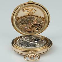 Thumbnail von unbekannt Anker-Chronometer 14k Gold mit Minuten Repetition in feine Qualität seltenes Werk 1920