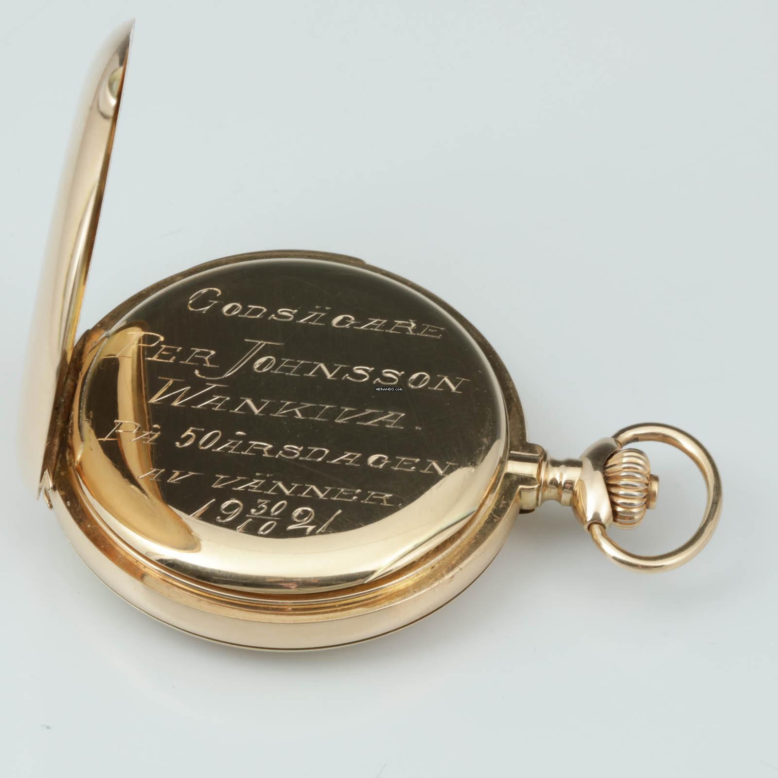 Thumbnail von unbekannt Anker-Chronometer 14k Gold mit Minuten Repetition in feine Qualität seltenes Werk 1920