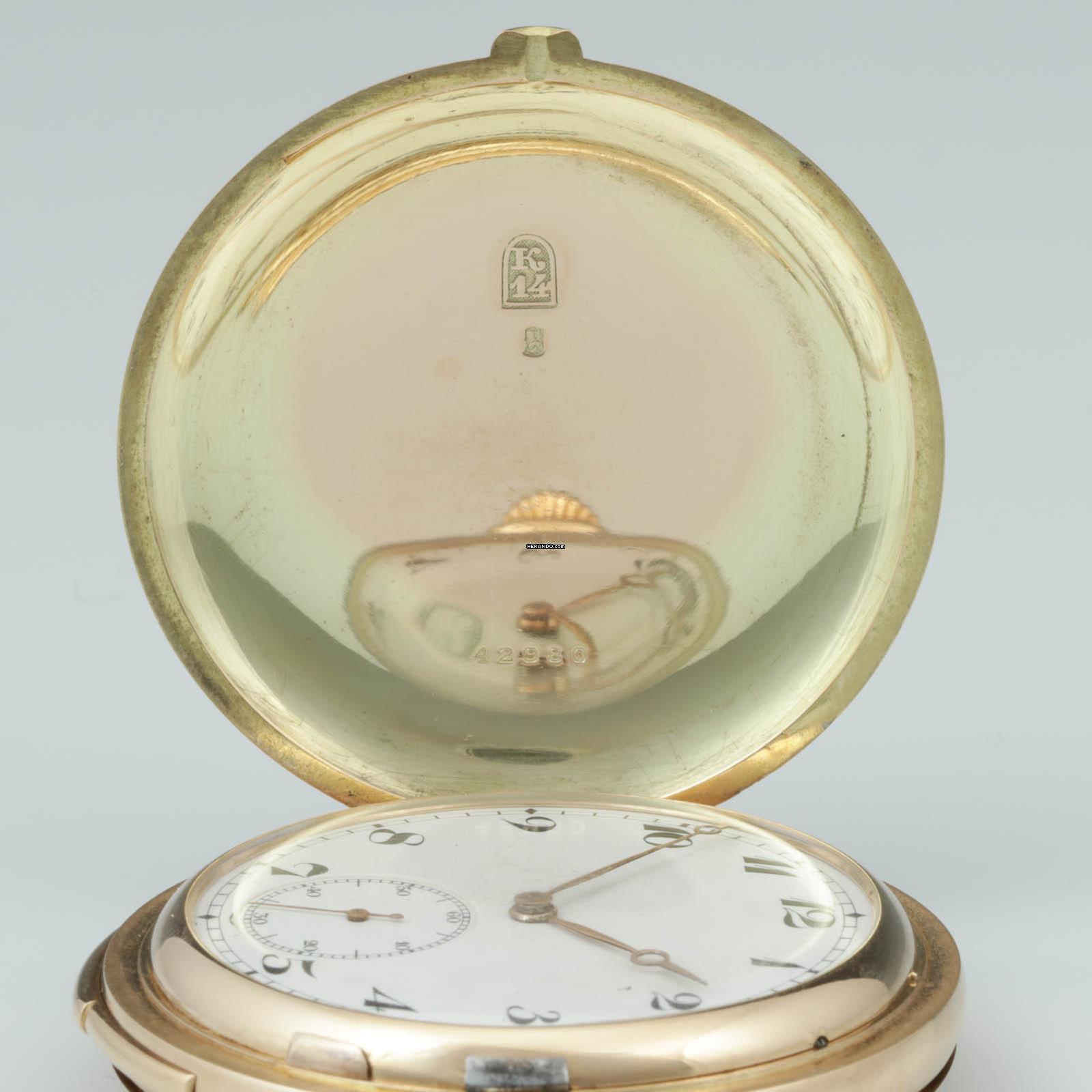 Thumbnail von unbekannt Anker-Chronometer 14k Gold mit Minuten Repetition in feine Qualität seltenes Werk 1920