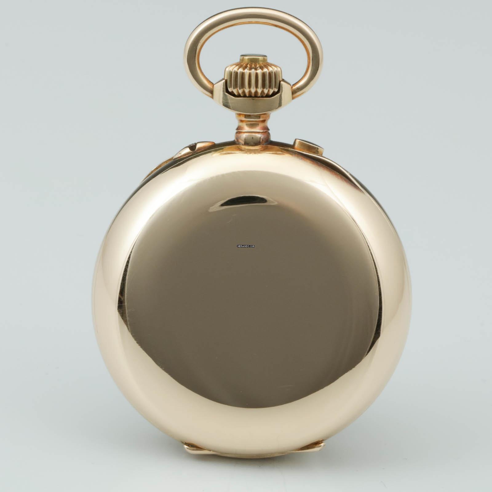 Thumbnail von Ungemarkt Taschenuhr Gr. schwerer Schweizer Ankerchronometer Split Sekunde 1890 Valée de Joux