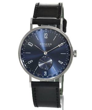  NOMOS Tangente 2Date blau Handaufzug Ref. 136 