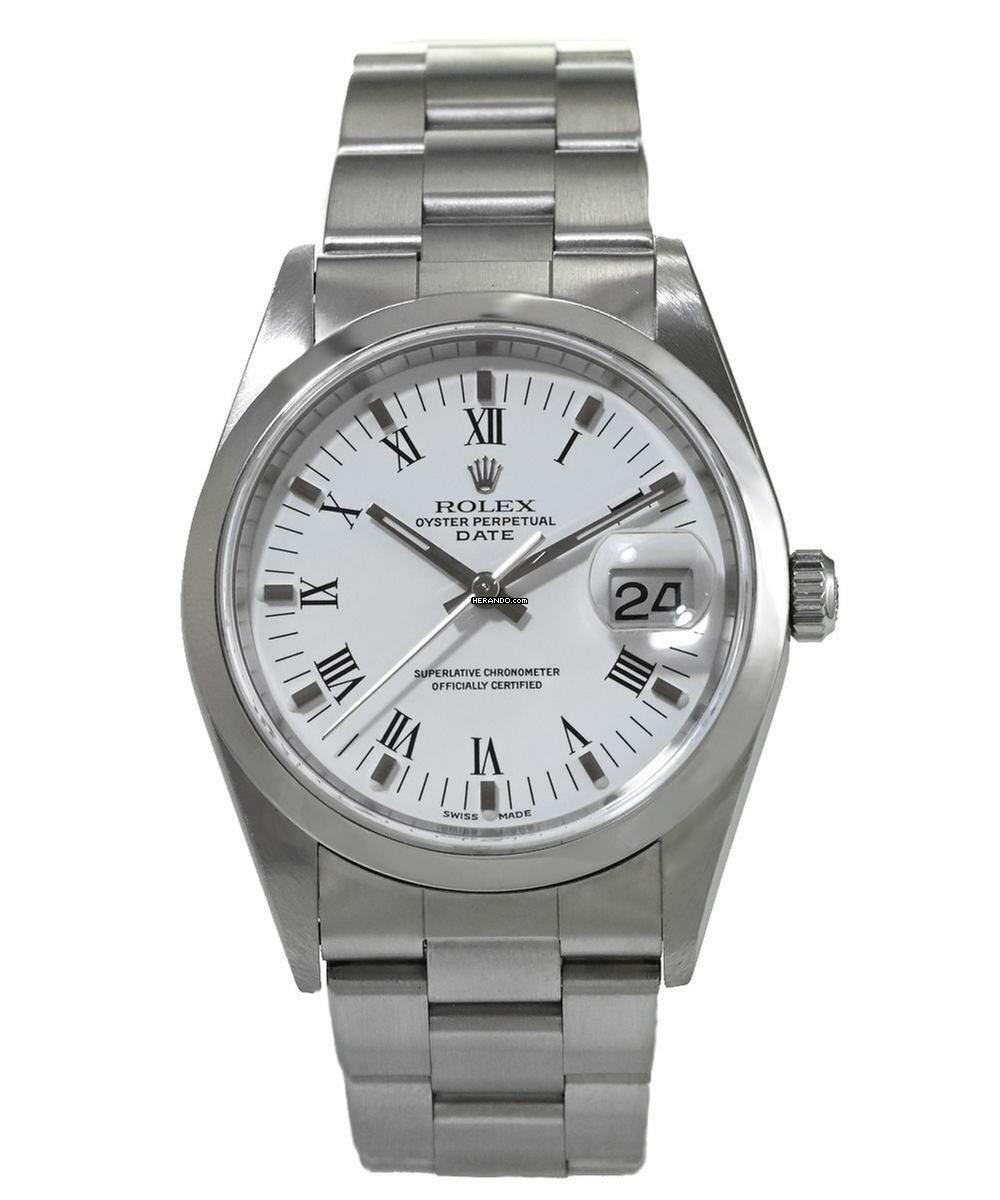  Rolex Oyster Perpetual Date 34 mm Ref. 115200 </h1> 