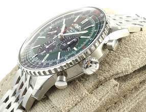 Thumbnail von Breitling Navitimer 1 B01 Chronograph 46 Green Full Set / New Watch
