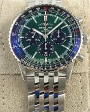 Thumbnail von Breitling Navitimer 1 B01 Chronograph 46 Green Full Set / New Watch