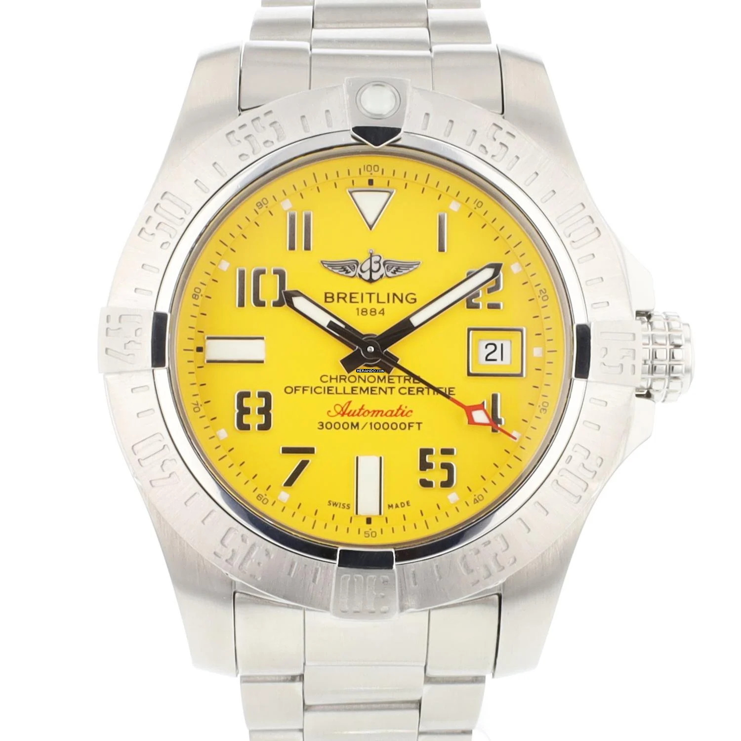  Breitling Avenger II Seawolf Yellow Dial </h1> 