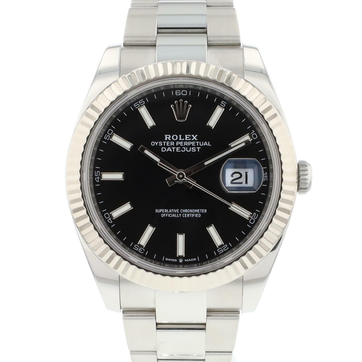 Rolex Datejust 41 Oyster Fluted Black Dial </h1>