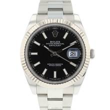 Thumbnail von Rolex Datejust 41 Oyster Fluted Black Dial </h1>