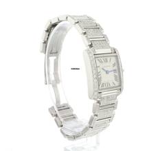 Thumbnail von Cartier Tank Française PM Steel Iced Out </h1>