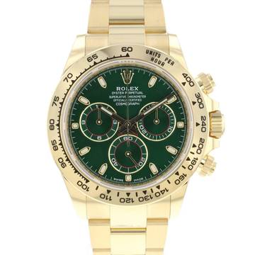  Rolex Daytona Yellow Gold Green Dial NEW '21 </h1> 