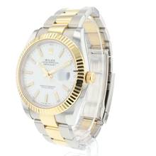Thumbnail von Rolex Datejust 41 Steel Gold Oyster Fluted White Dial NEW '23 </h1>