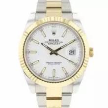 Thumbnail von Rolex Datejust 41 Steel Gold Oyster Fluted White Dial NEW '23 </h1>