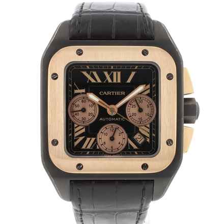  Cartier Santos 100 XL Steel Rosegold Chronograph </h1> 