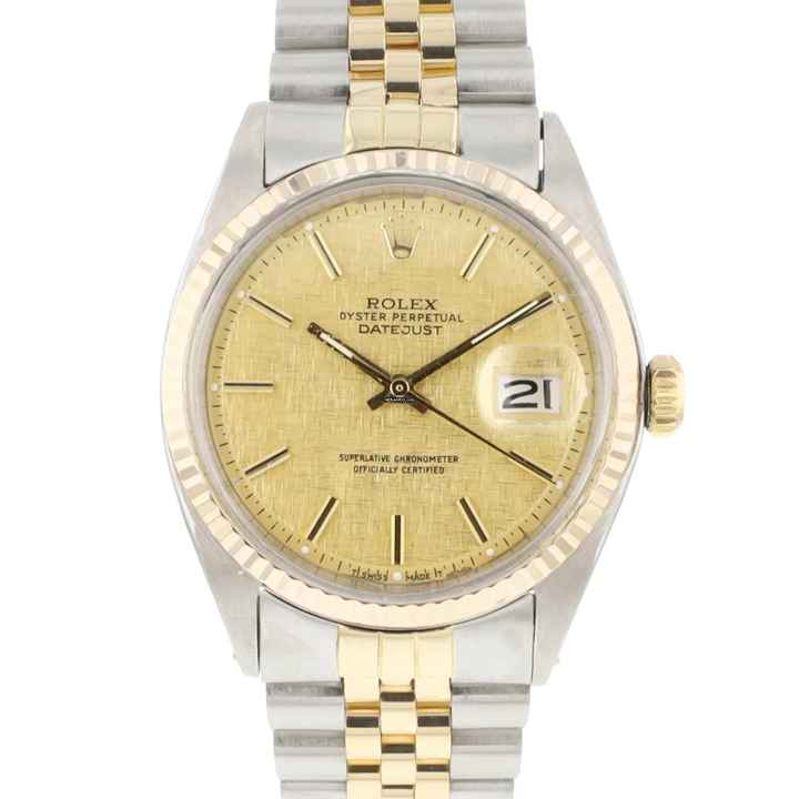  Rolex Datejust 36 Steel Gold Jubilee Fluted Linen Dial </h1> 