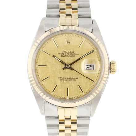  Rolex Datejust 36 Steel Gold Jubilee Fluted Linen Dial </h1> 