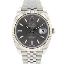 Thumbnail von Rolex Datejust 41 Jubilee Fluted Rhodium Dial NEW 2024 </h1>