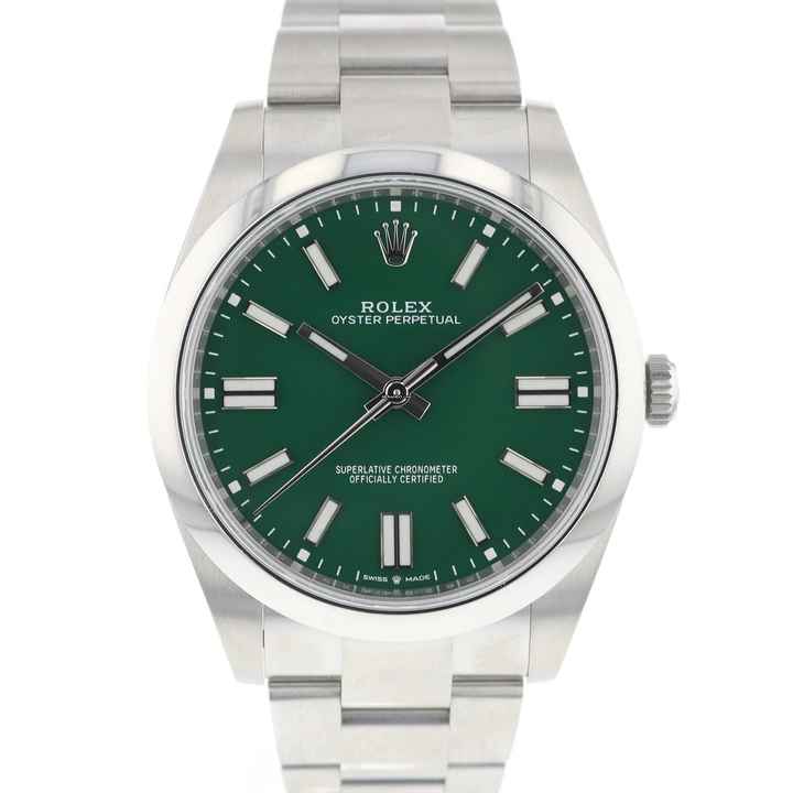  Rolex Oyster Perpetual 41 Green Dial </h1> 
