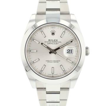  Rolex Datejust 41 Steel Silver Dial </h1> 