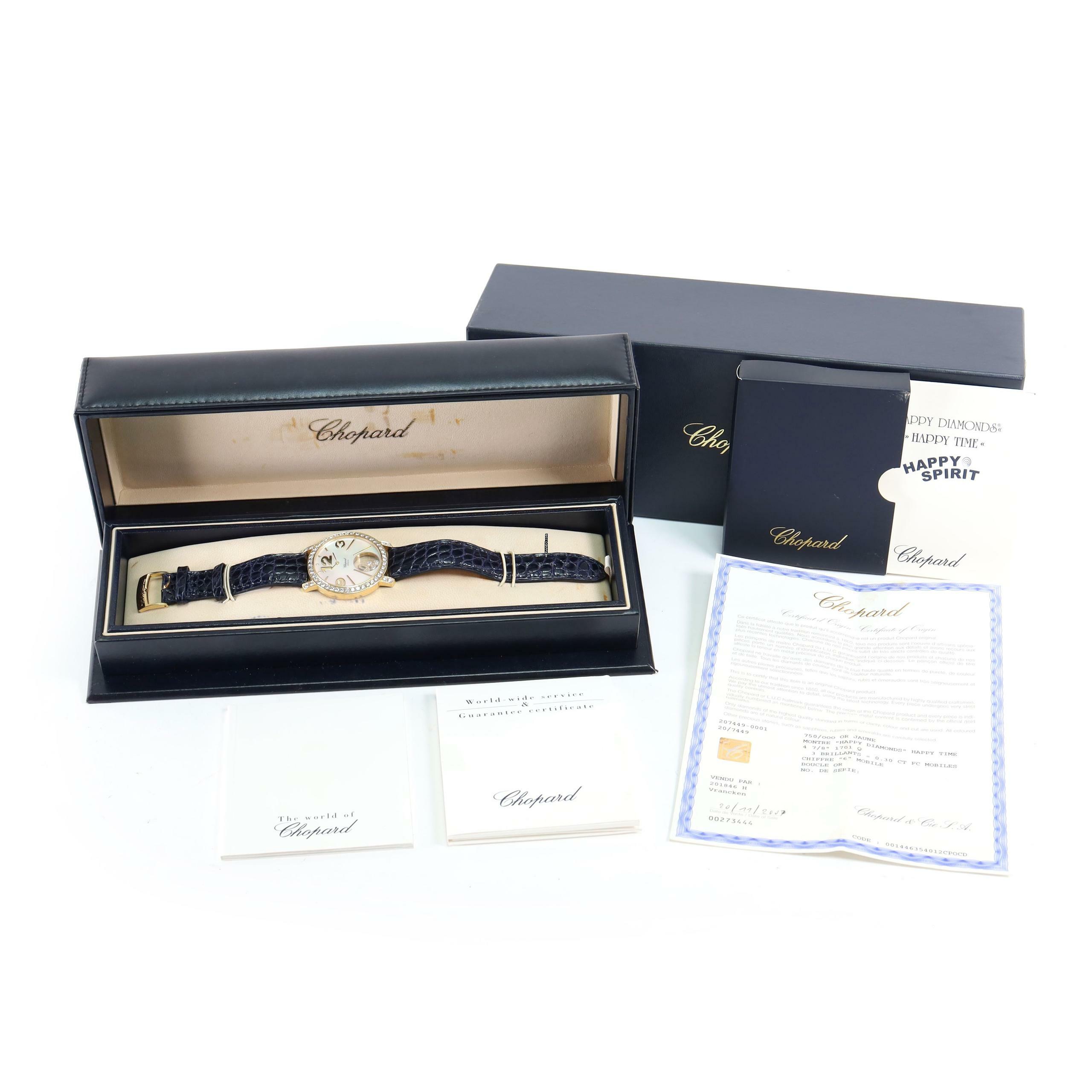 Thumbnail von Chopard Happy Diamonds Time Yellow Gold MoP Dial </h1>