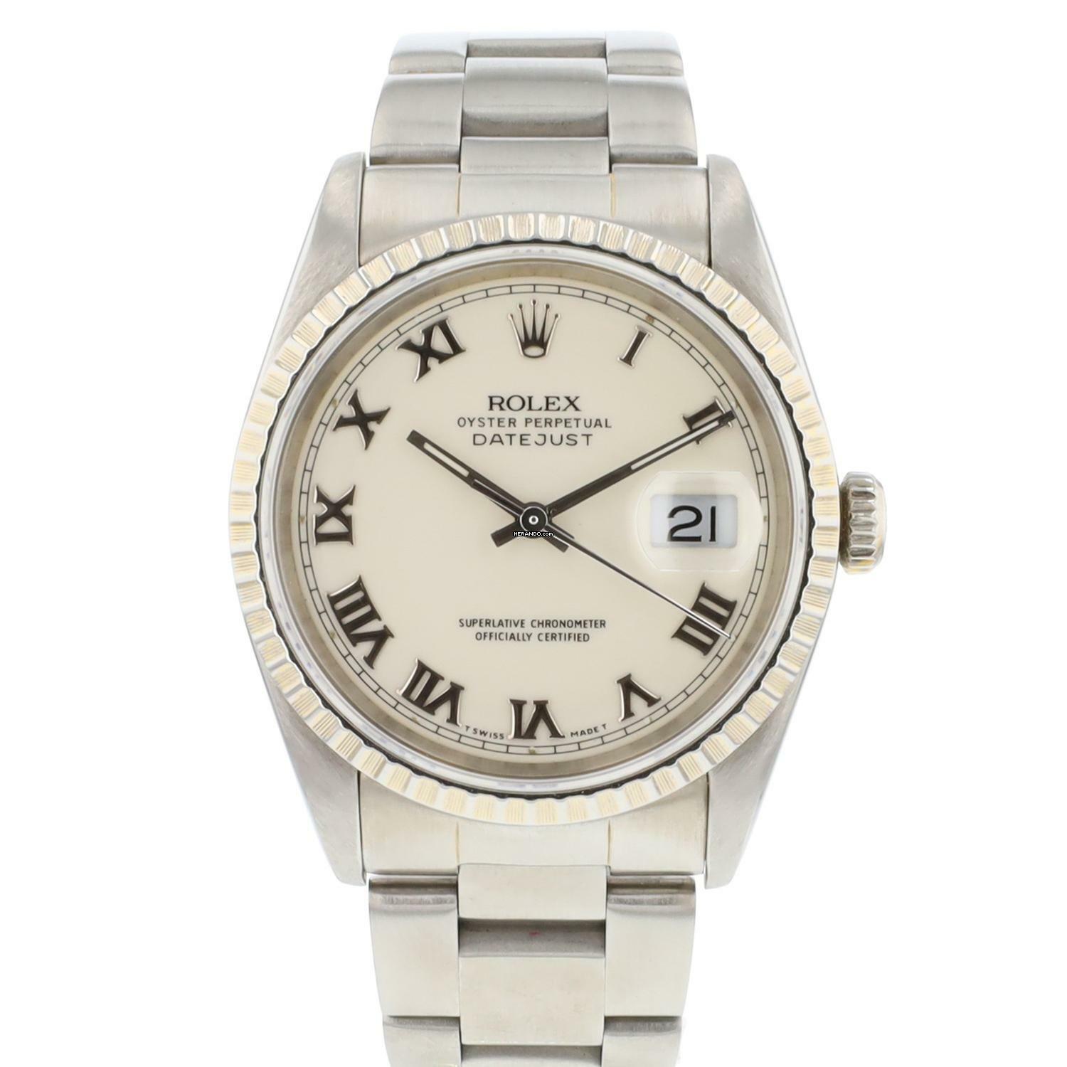 Rolex Datejust 36 Oyster Ivory Roman Dial </h1>