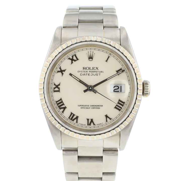  Rolex Datejust 36 Oyster Ivory Roman Dial </h1> 