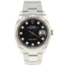 Thumbnail von Rolex Datejust 36 Fluted Oyster Black Diamond Dial </h1>