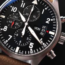 Thumbnail von IWC Fliegeruhr Chronograph Pilot's Watch Chronograph Day-Date 43 Steel Black Dial </h1>