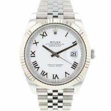 Thumbnail von Rolex Datejust 41 Fluted Jubilee White Roman Dial </h1>