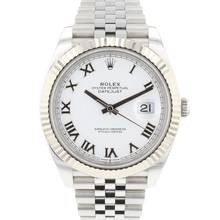 Thumbnail von Rolex Datejust 41 Fluted Jubilee White Roman Dial </h1>