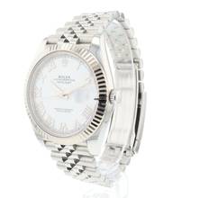Thumbnail von Rolex Datejust 41 Fluted Jubilee White Roman Dial </h1>