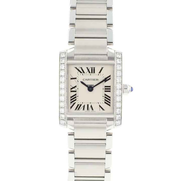  Cartier Tank Française PM Steel Factory Diamonds </h1> 