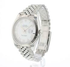 Thumbnail von Rolex Datejust 41 Fluted Jubilee White Roman Dial NEW 2025 </h1>
