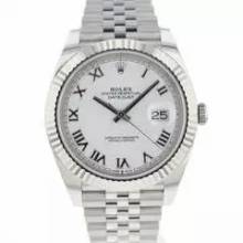 Thumbnail von Rolex Datejust 41 Fluted Jubilee White Roman Dial NEW 2025 </h1>